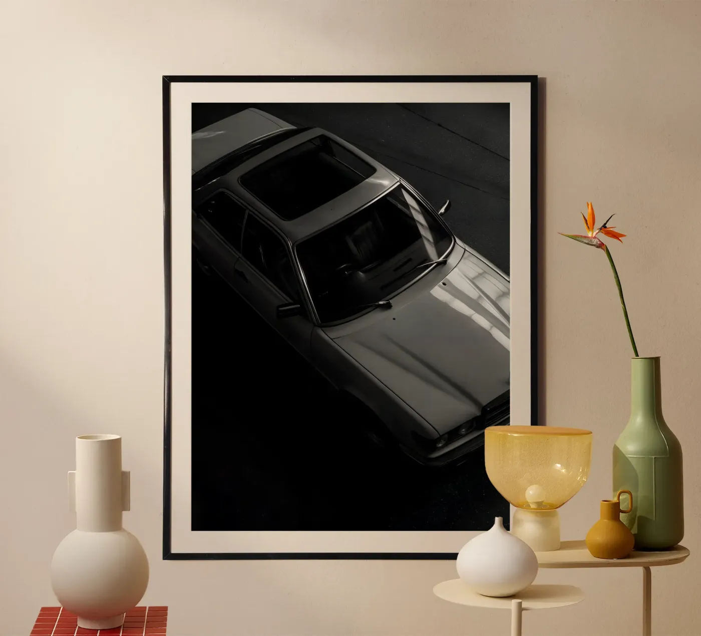 Monochrome Classic Car poster da CAR EDITION