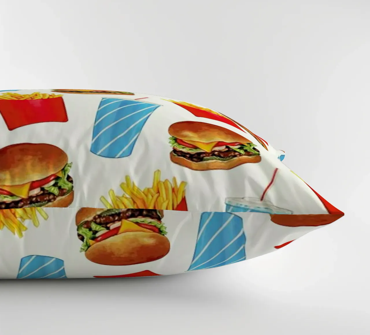 Combo Meal Pattern White cuscino da Kelly Gilleran