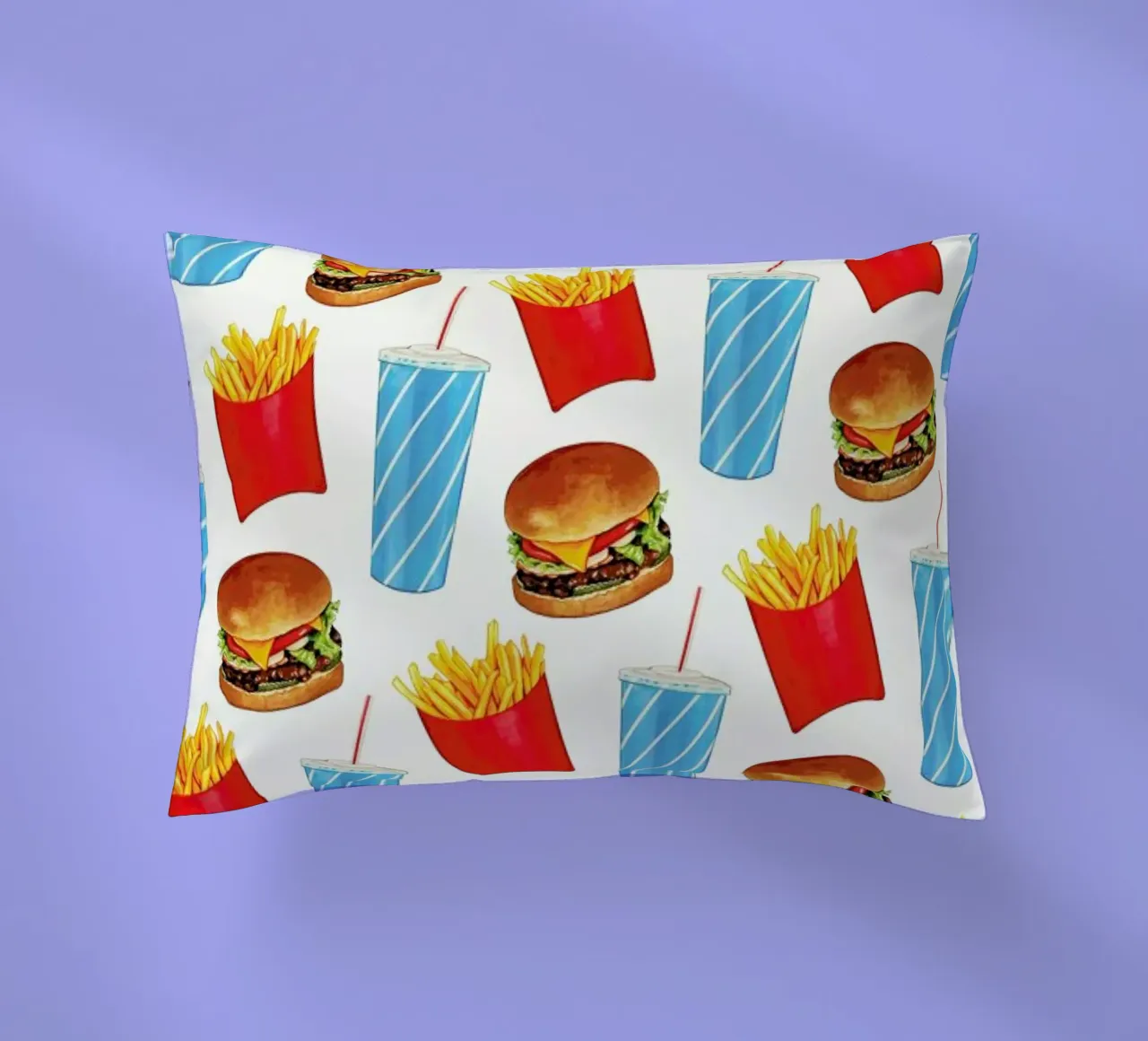 Combo Meal Pattern White cuscino da Kelly Gilleran