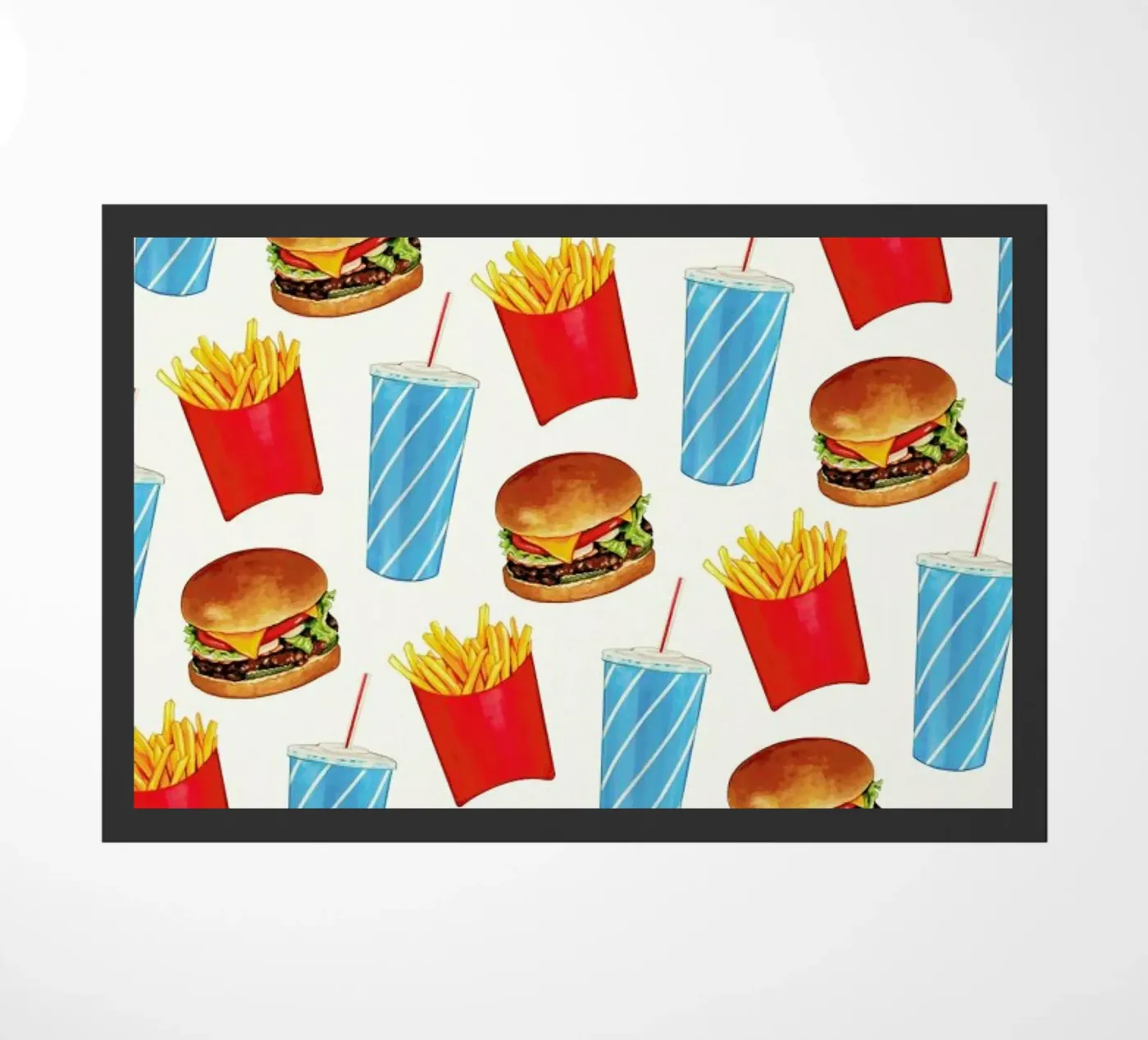 Combo Meal Pattern White deurmat van Kelly Gilleran