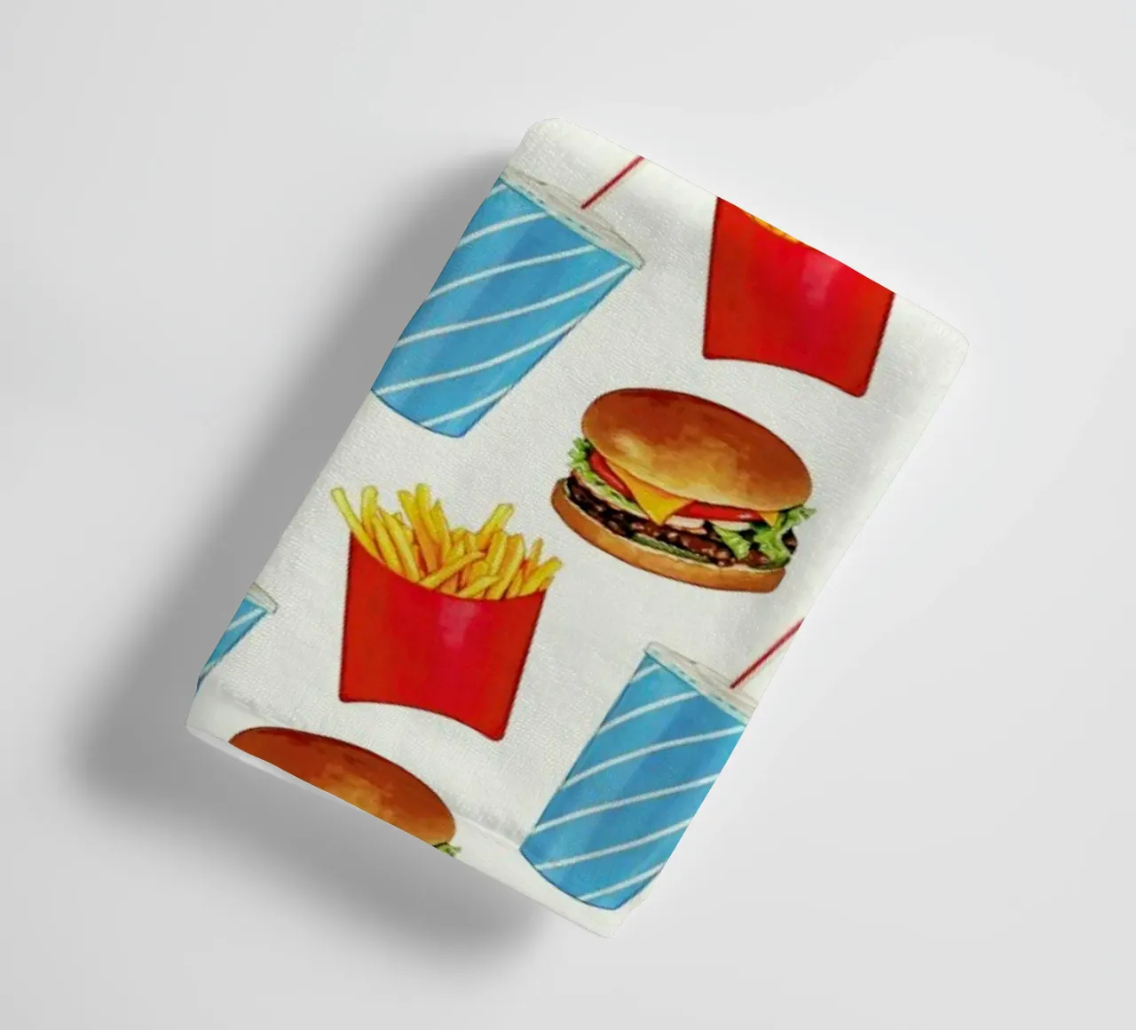Combo Meal Pattern White asciugamano da bagno da Kelly Gilleran