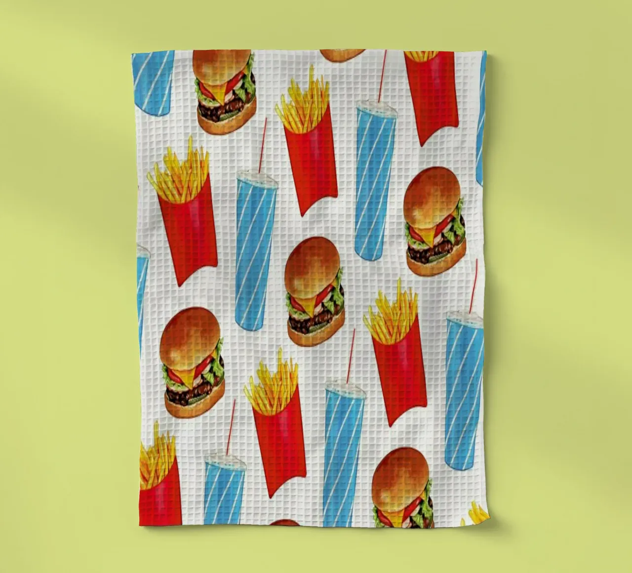 Combo Meal Pattern White torchon de Kelly Gilleran