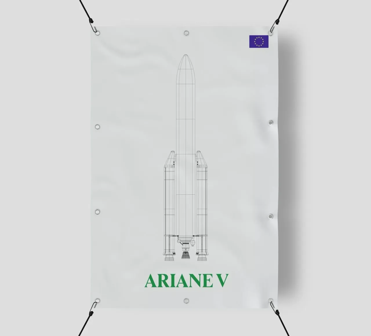 Ariane V V2 03 telo in pvc da Marc Schulthess