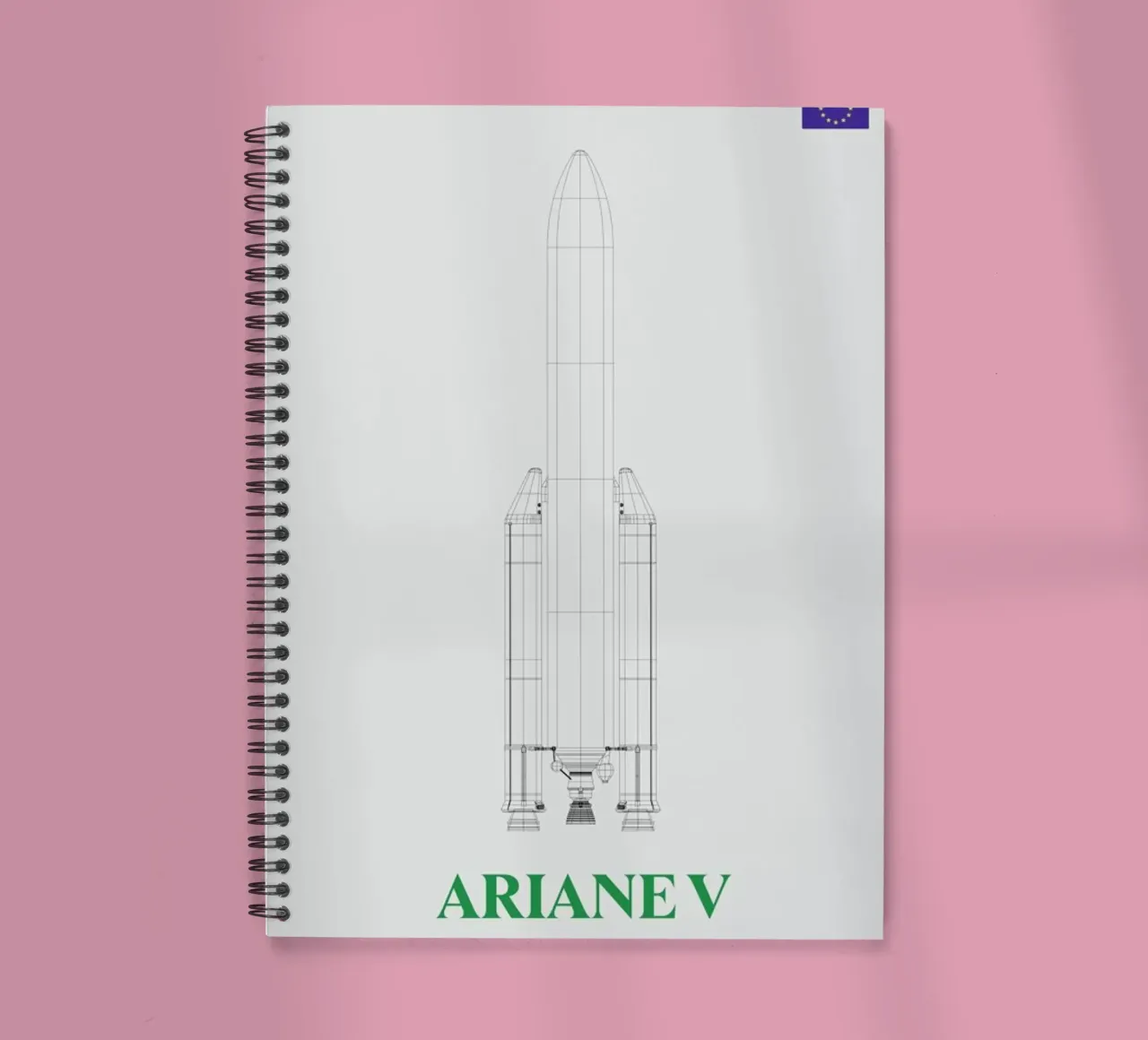 Ariane V V2 03 spiral notebook by Marc Schulthess