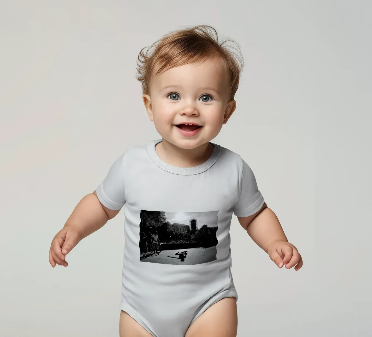 Monkey Kurzarm Babybody von Philipp Reinhard