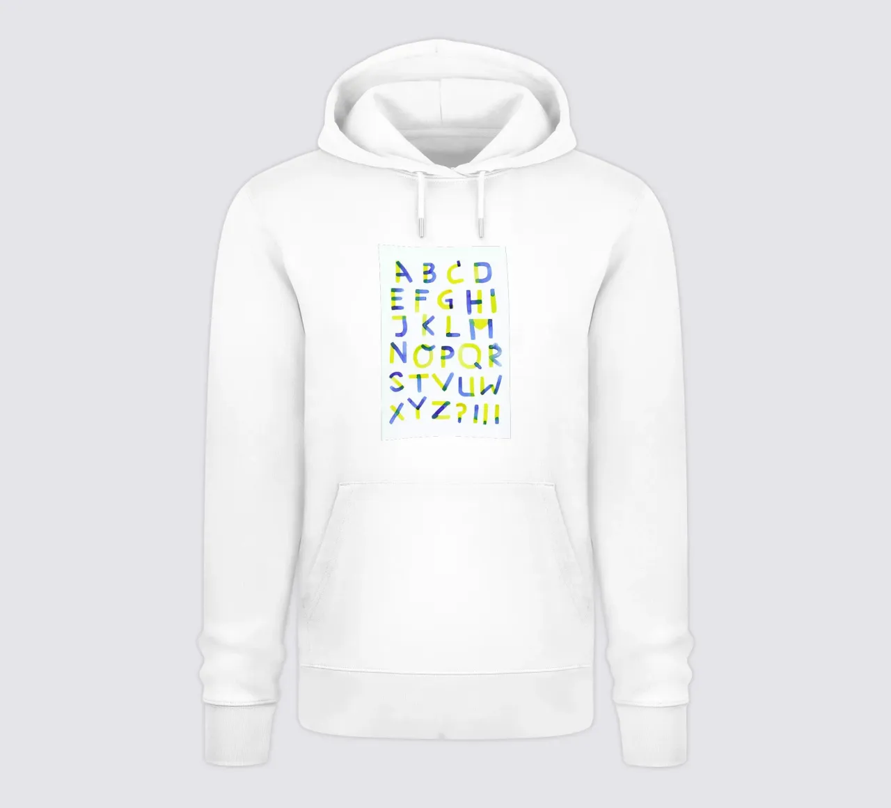 Colourful Alphabet felpa con cappuccio da Little Flourishes