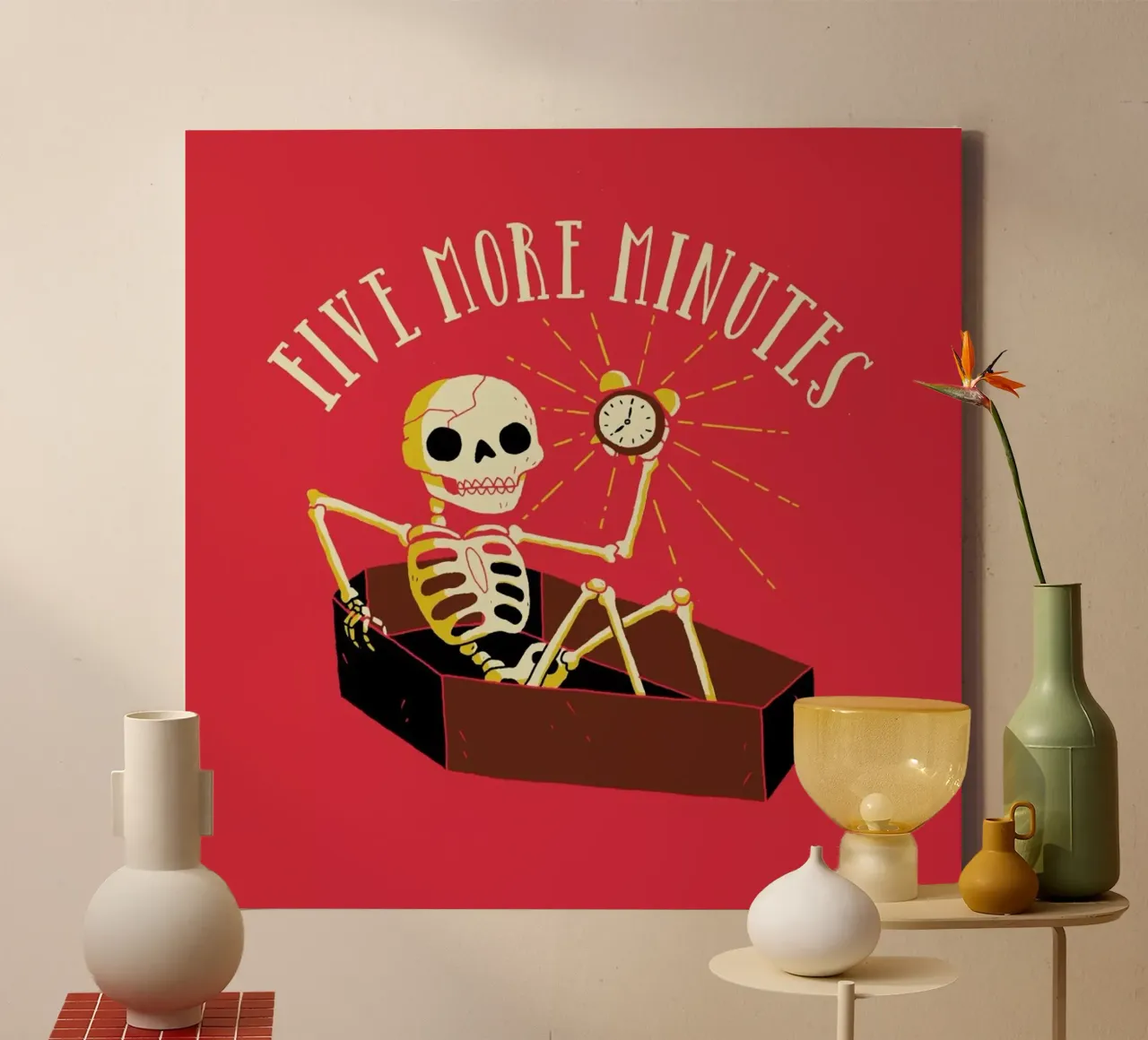 Five More Minutes canvas van DinoMike