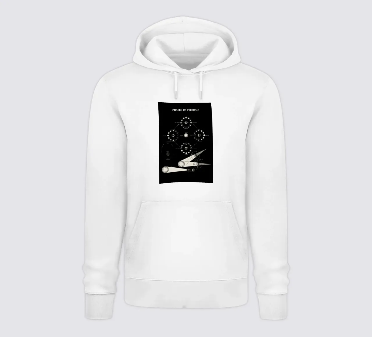 Phases Of The Moon felpa con cappuccio da Astër