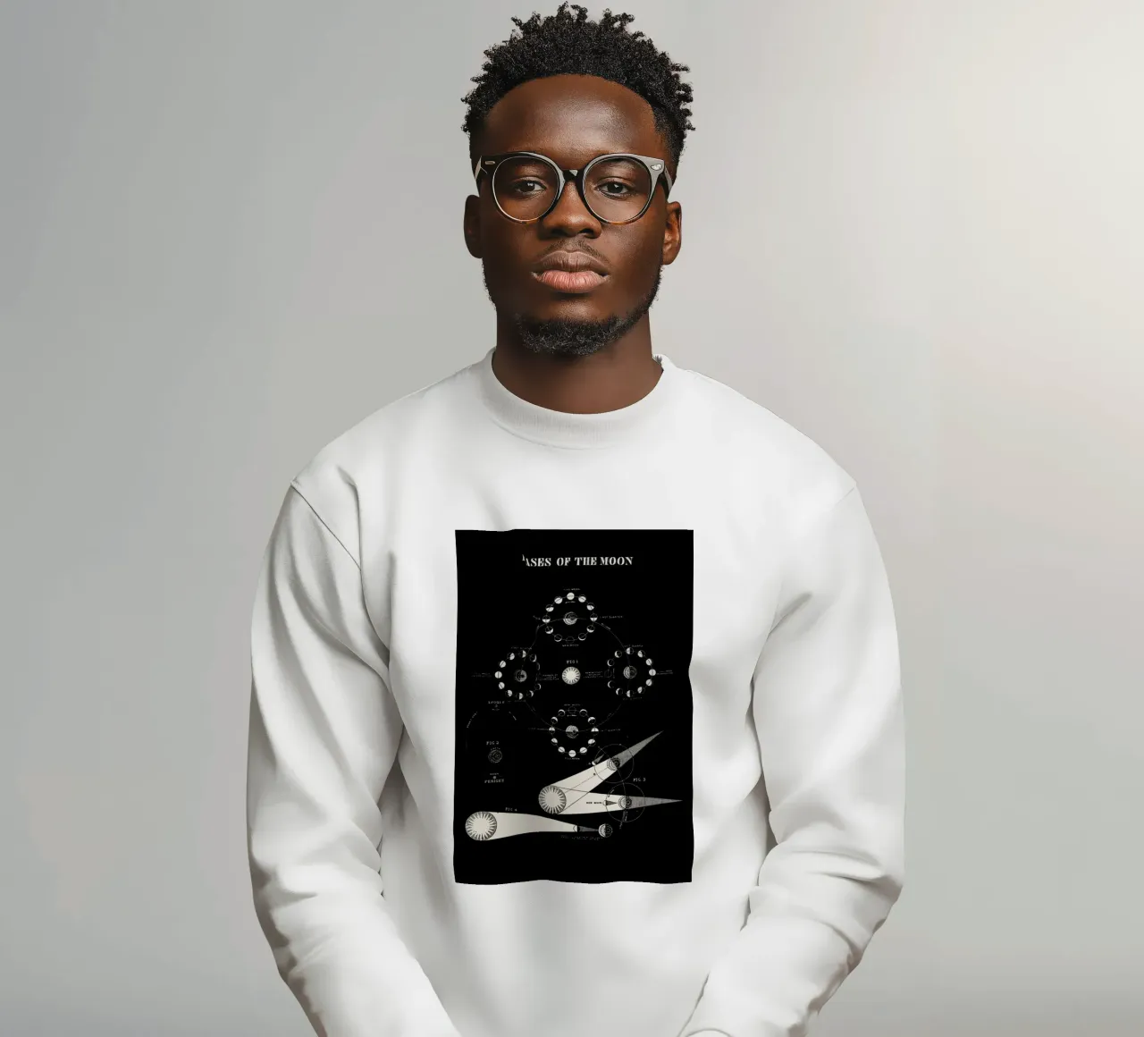 Phases Of The Moon Sweatshirt von Astër