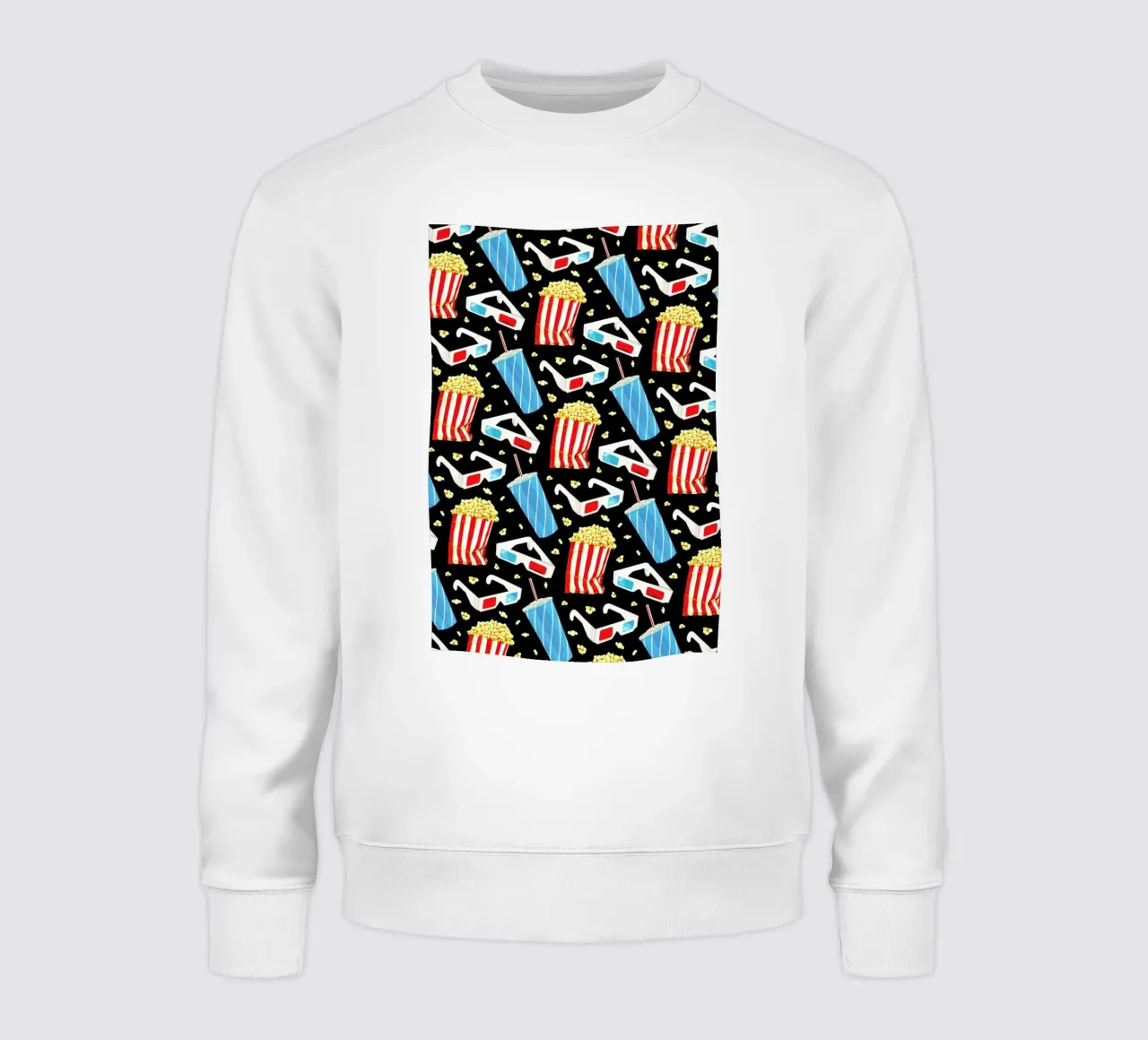 3D Movie Pattern Black felpa da Kelly Gilleran