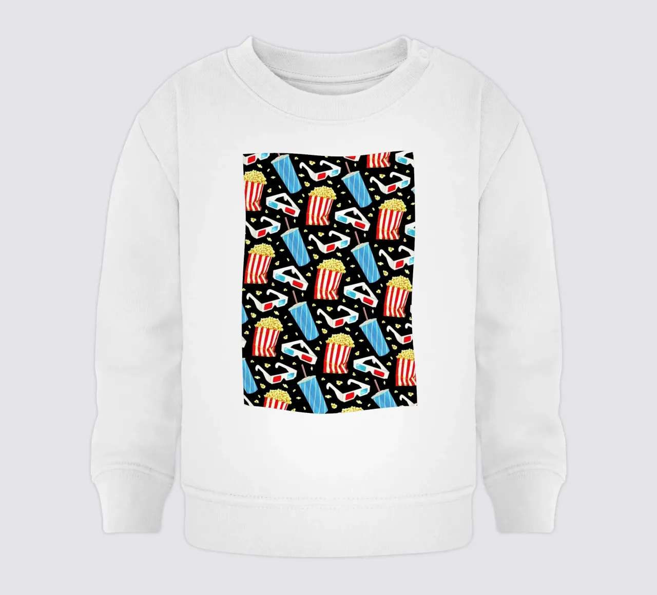 3D Movie Pattern Black felpa neonato da Kelly Gilleran