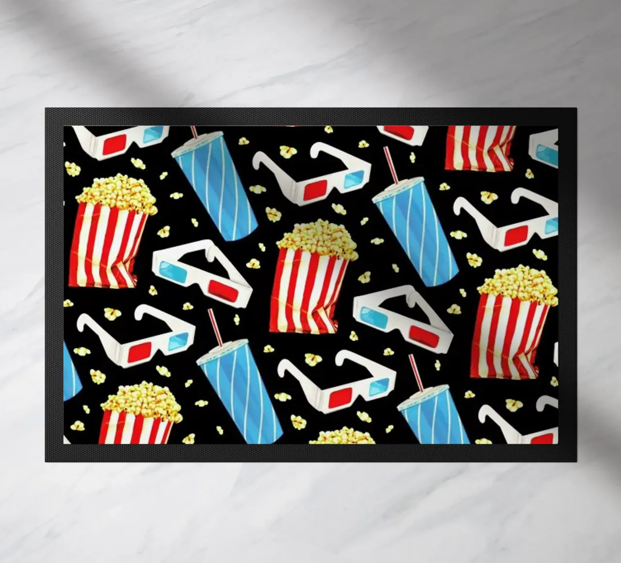 3D Movie Pattern Black zerbino da Kelly Gilleran
