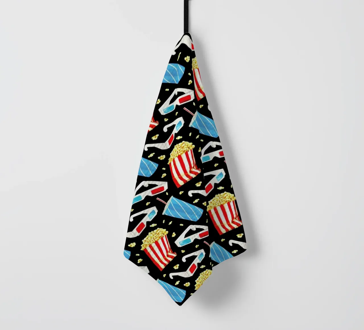3D Movie Pattern Black canovaccio da cucina da Kelly Gilleran