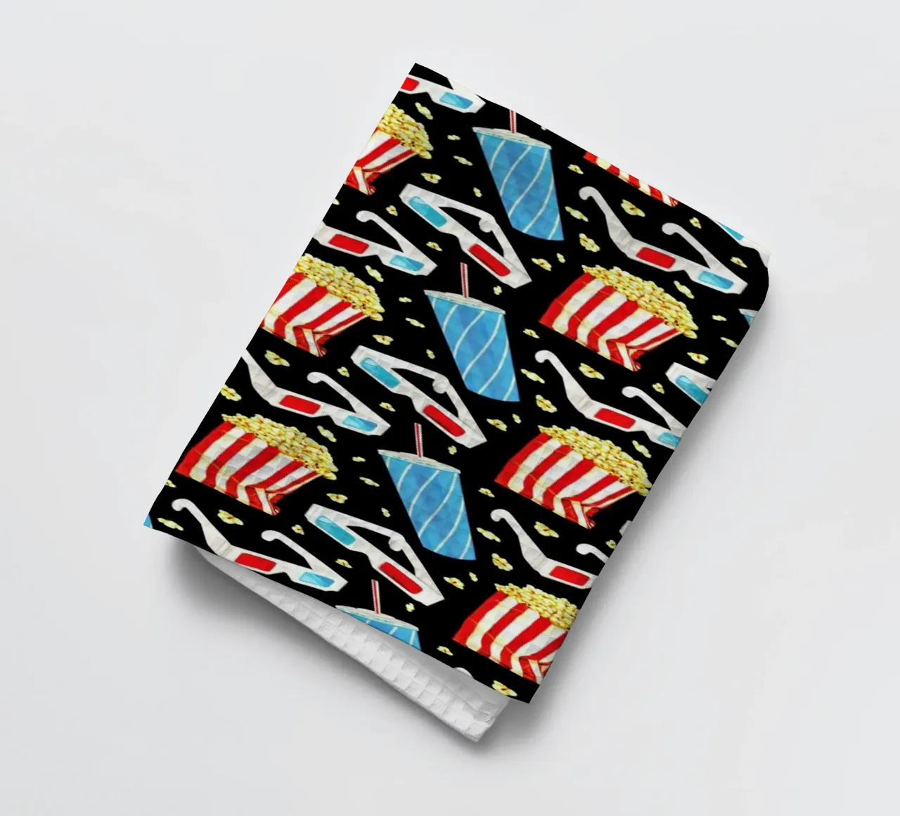 3D Movie Pattern Black canovaccio da cucina da Kelly Gilleran