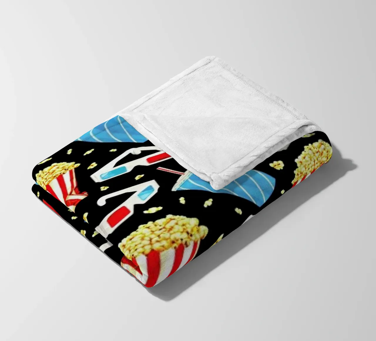 3D Movie Pattern Black coperta in pile da Kelly Gilleran