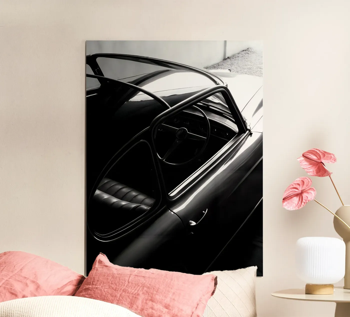 Monochromer Oldtimer Poster von CAR EDITION