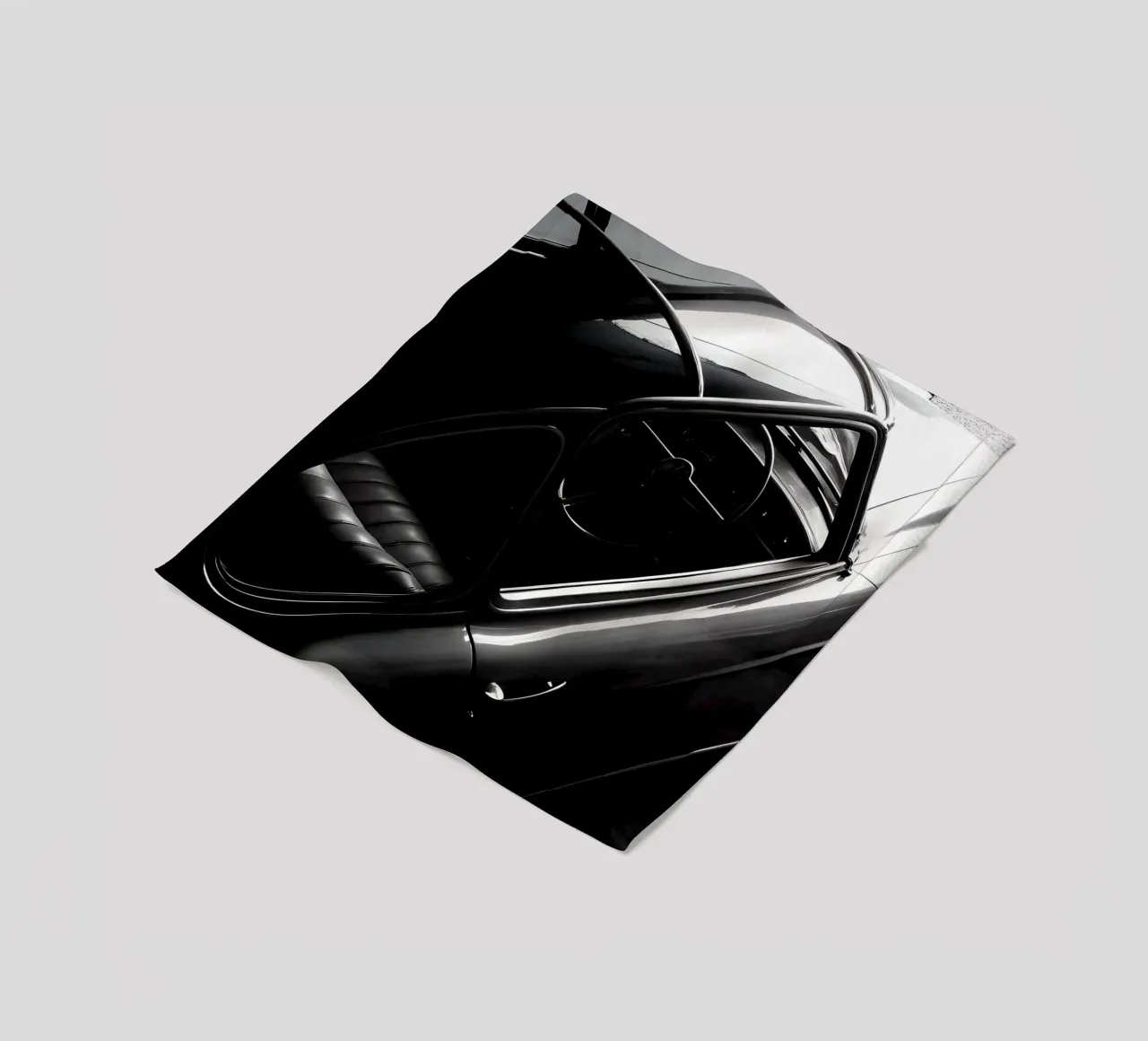 Auto d'epoca monocromatica coperta in pile da CAR EDITION