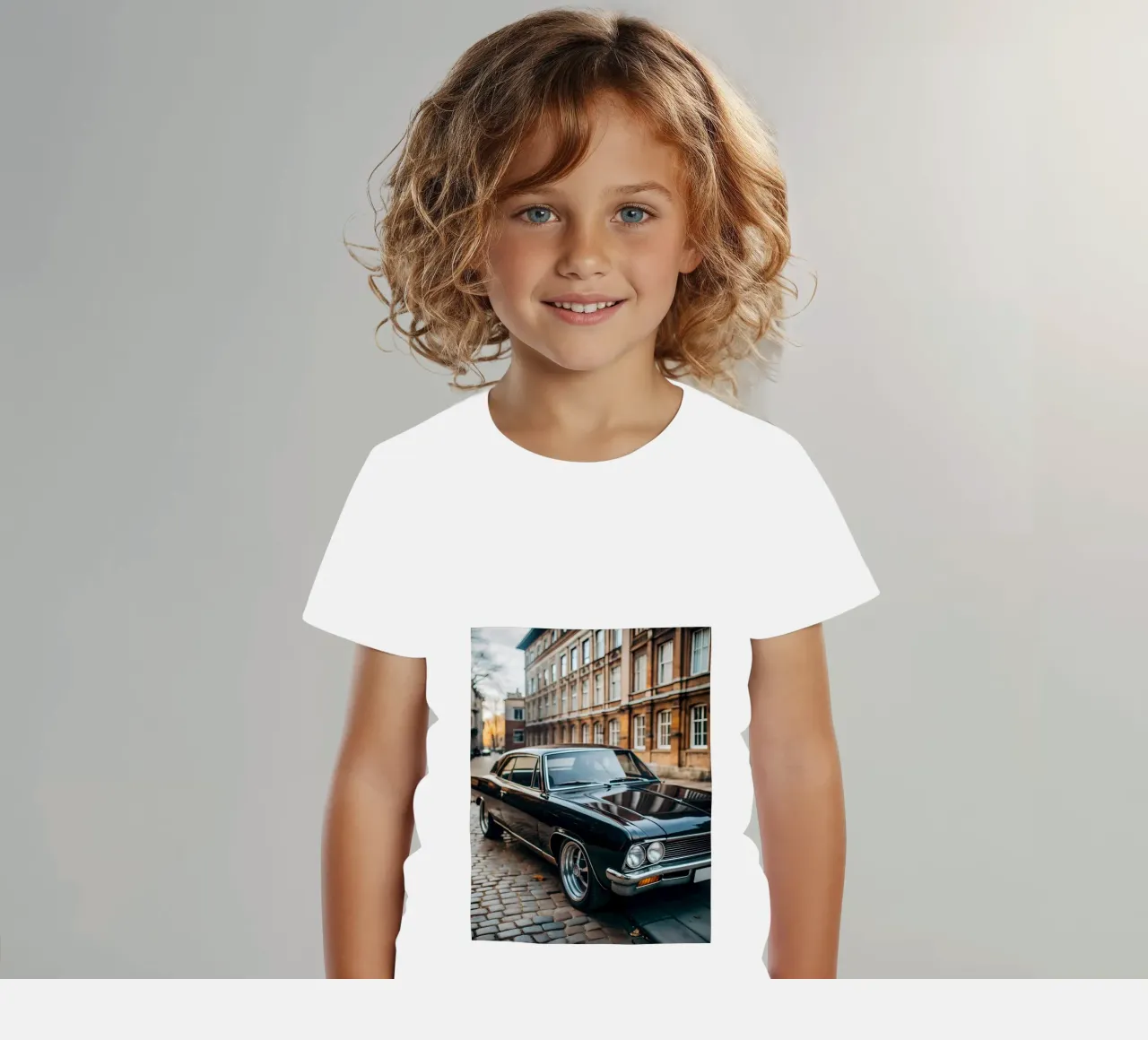 Schwarzer Oldtimer Kinder T-Shirt von CAR EDITION