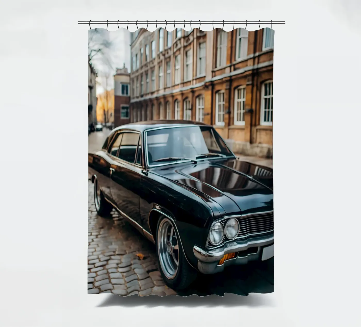 Black Classic Car Duschvorhang von CAR EDITION