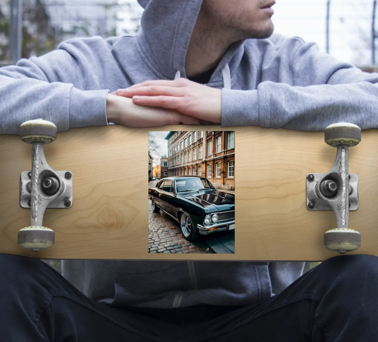 Schwarzer Oldtimer Sticker von CAR EDITION