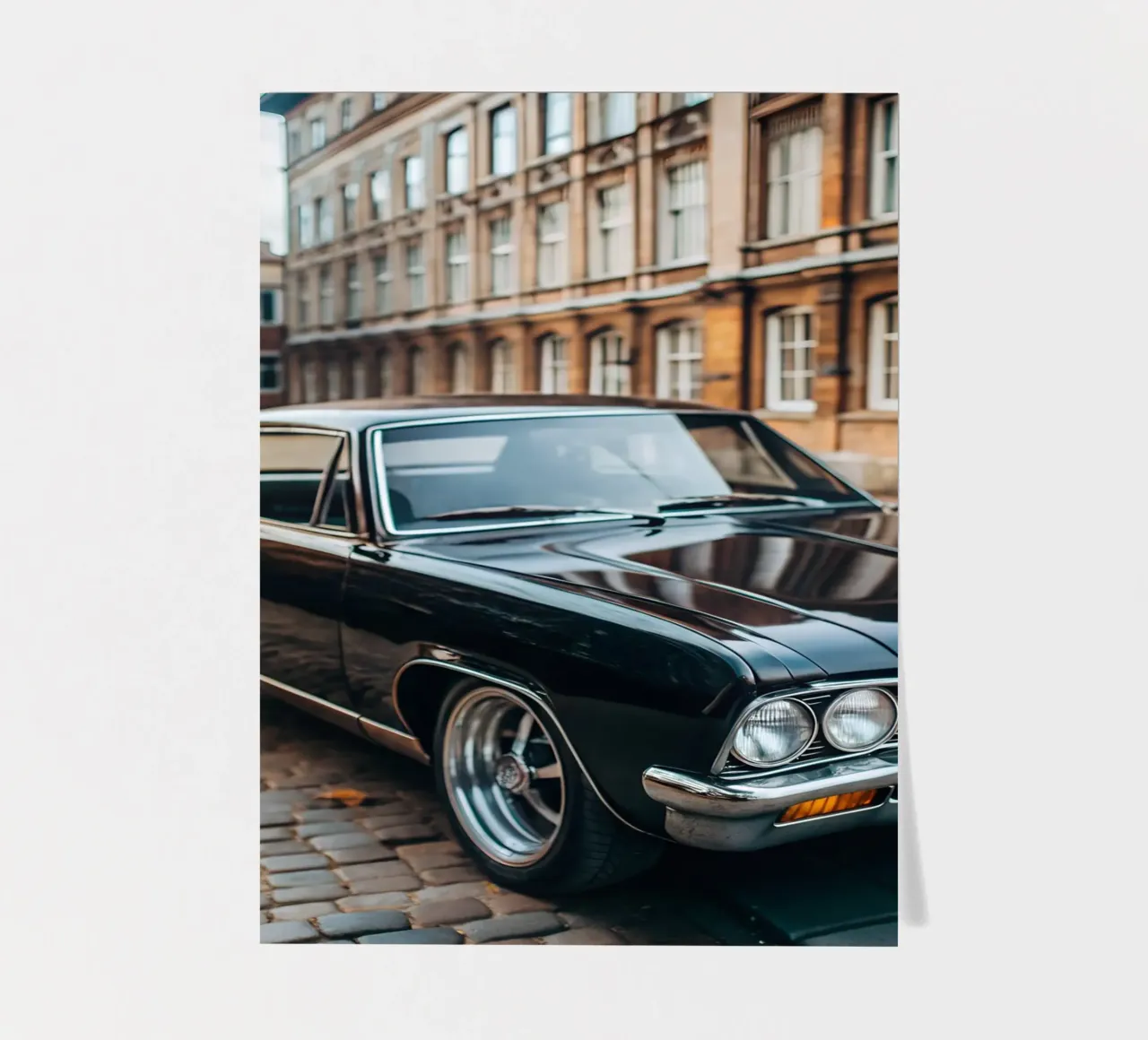 Schwarzer Oldtimer Stickerbogen von CAR EDITION