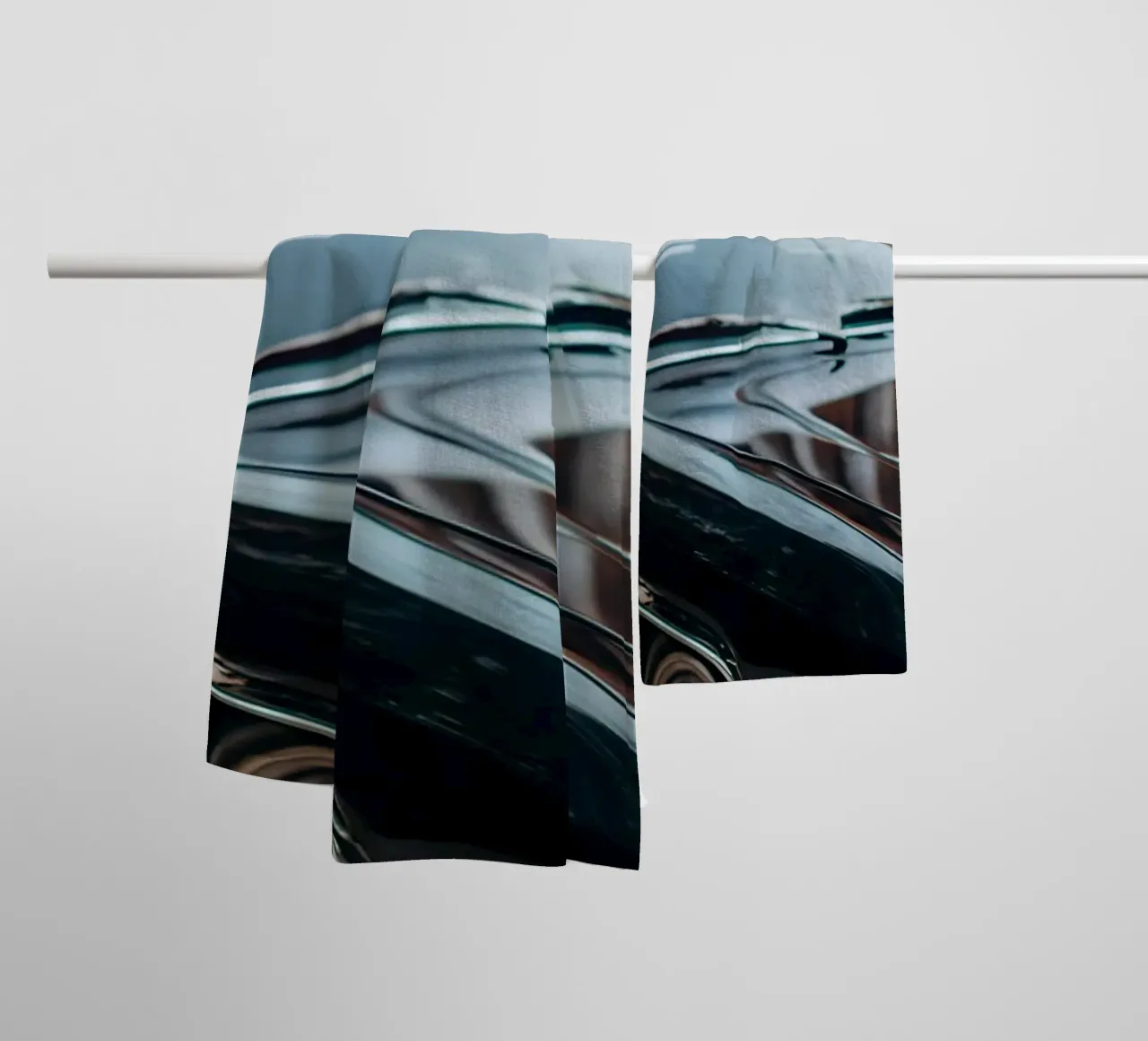 Schwarzer Oldtimer Handtuch von CAR EDITION