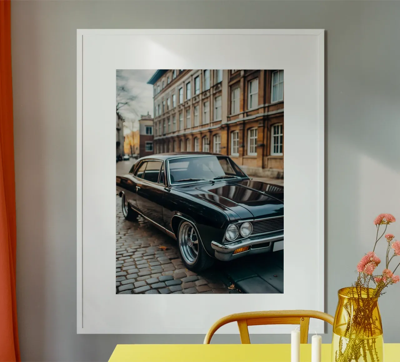 Schwarzer Oldtimer Poster von CAR EDITION