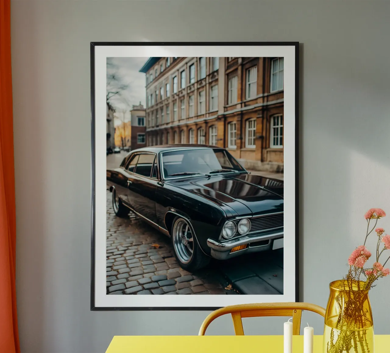 Schwarzer Oldtimer Poster von CAR EDITION