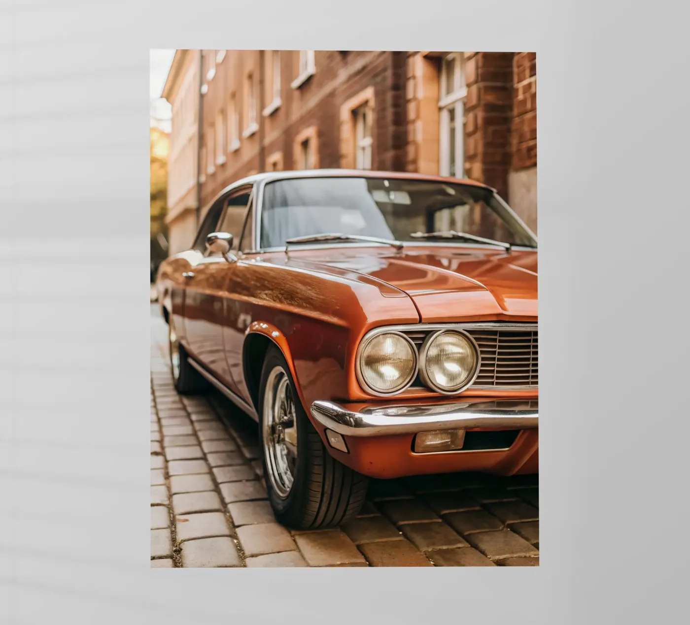 Roter Oldtimer Backlit Folie von CAR EDITION