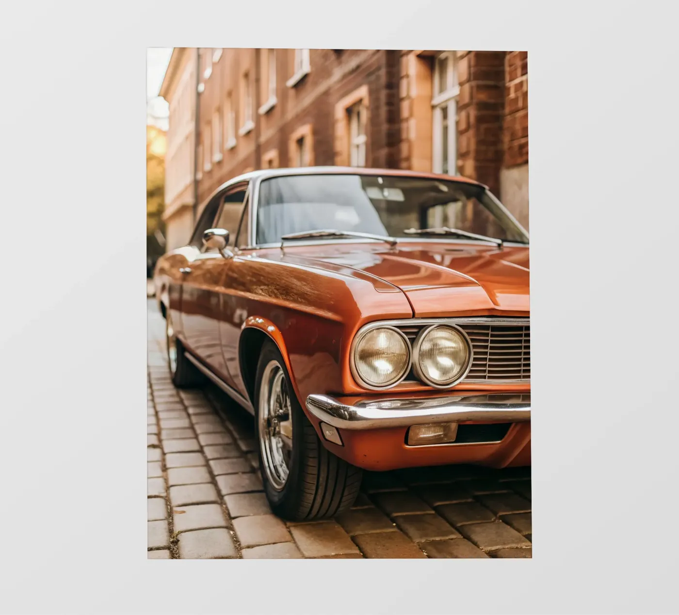 Roter Oldtimer Backlit Folie von CAR EDITION