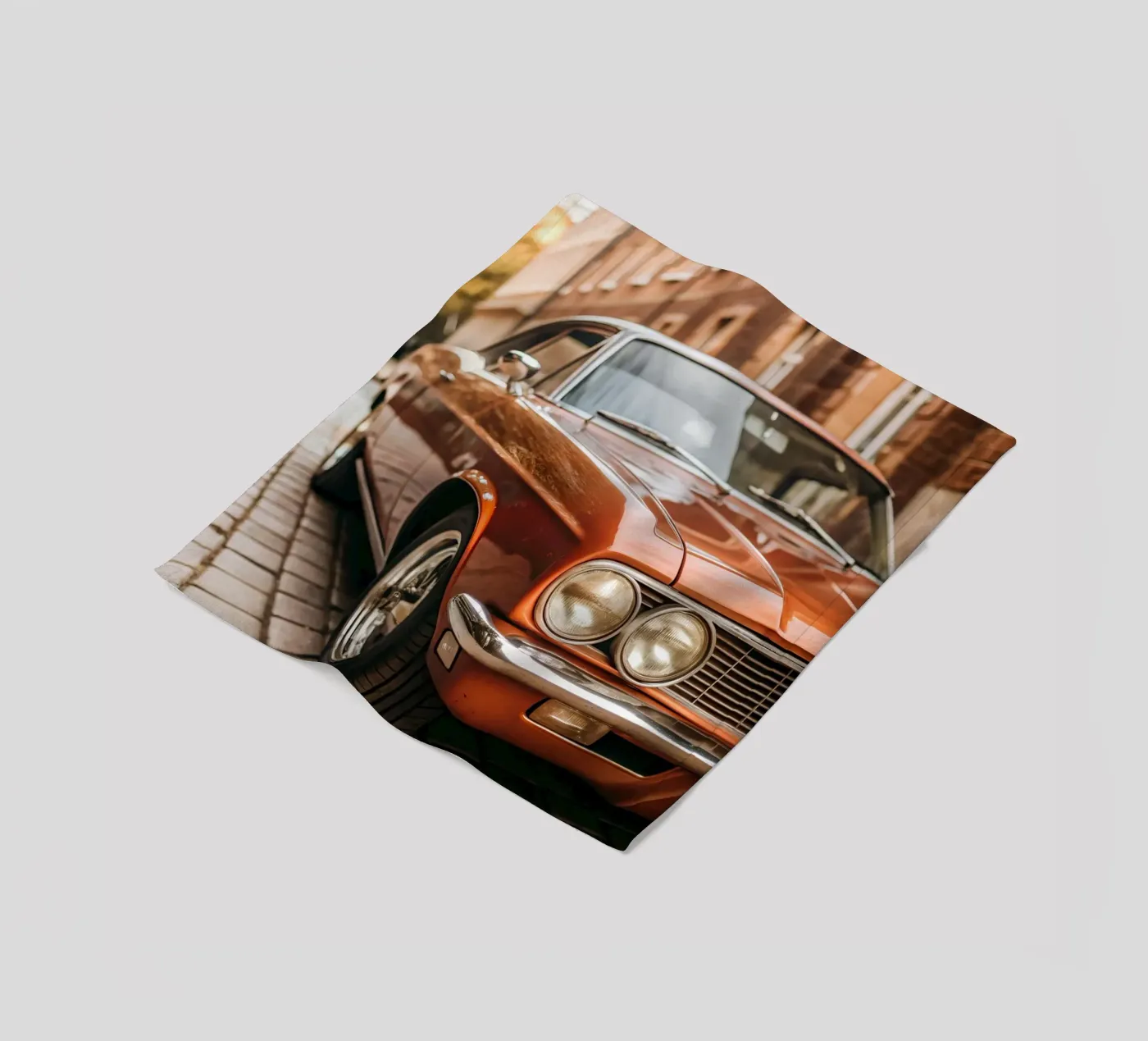 Red Classic Car Fleecedecke von CAR EDITION