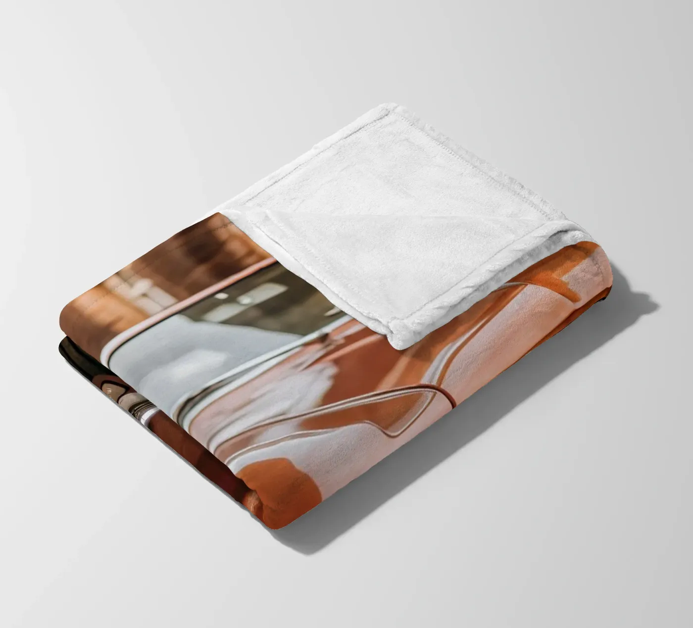 Red Classic Car Fleecedecke von CAR EDITION