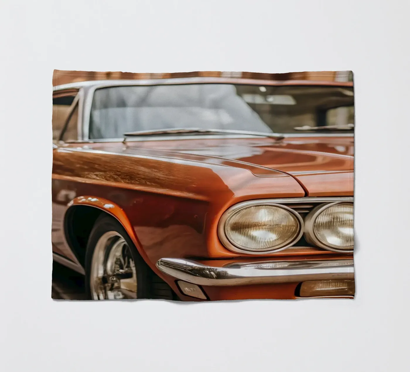 Red Classic Car Fleecedecke von CAR EDITION