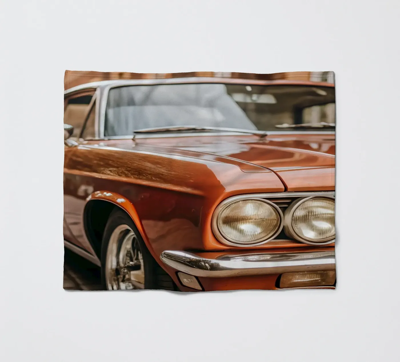 Red Classic Car Fleecedecke von CAR EDITION