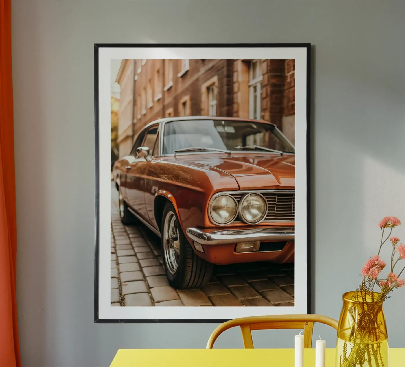 Auto d'epoca rossa poster da CAR EDITION