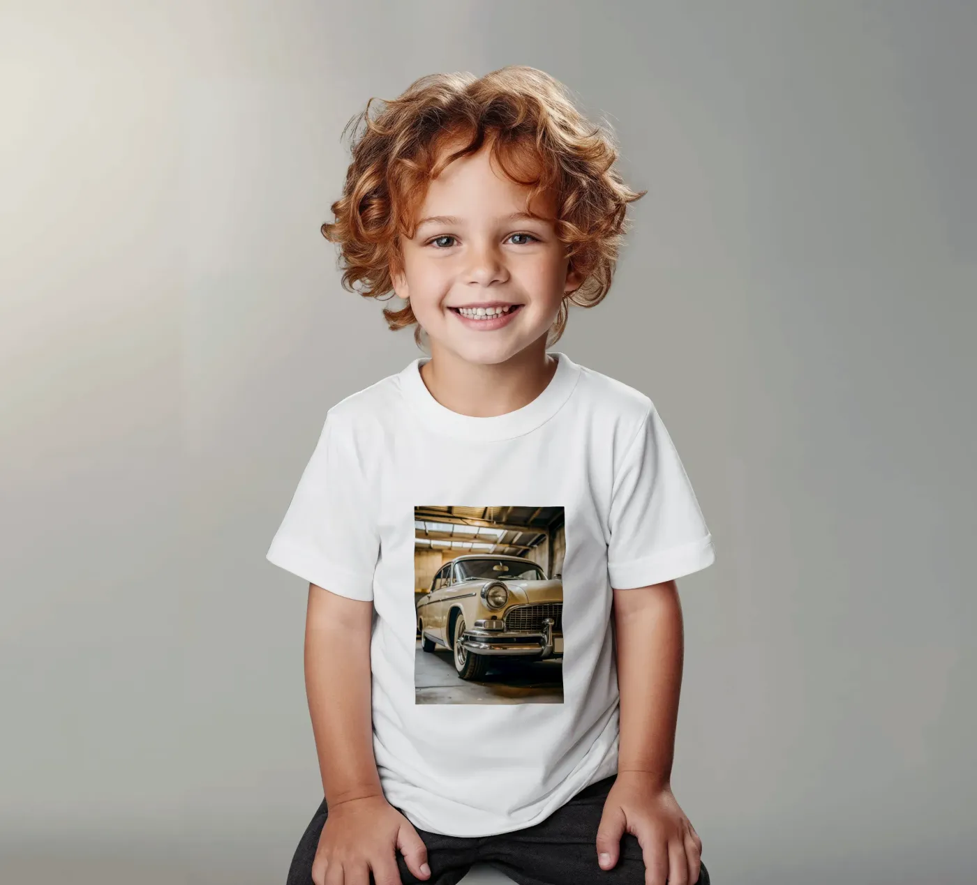 Cream Classic Car t-shirt enfant de CAR EDITION