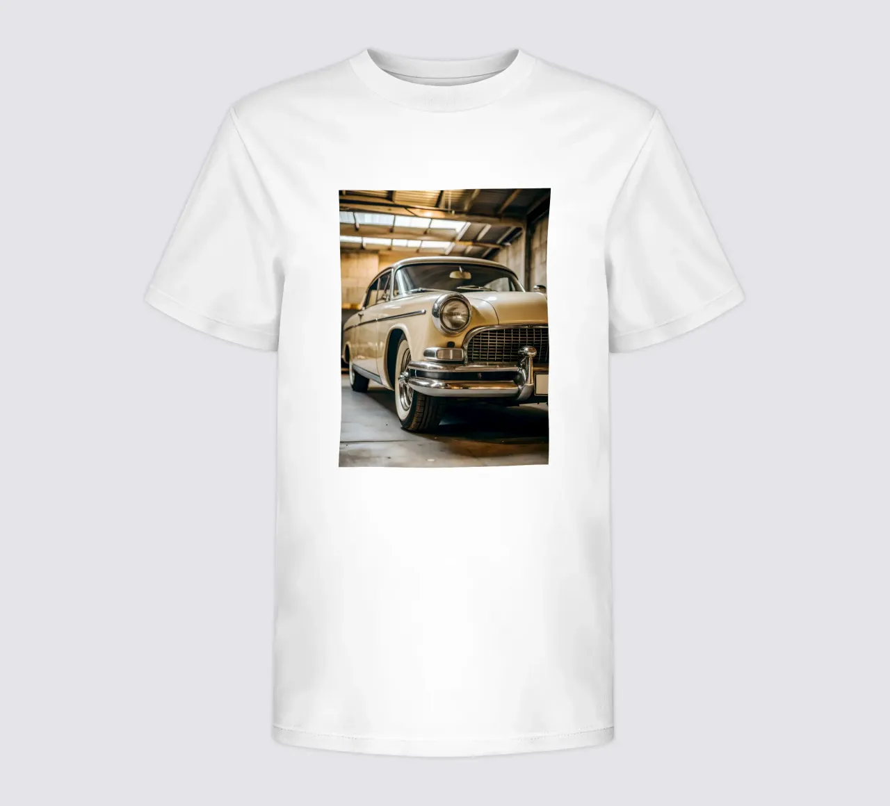 Creme Oldtimer Kinder T-Shirt von CAR EDITION