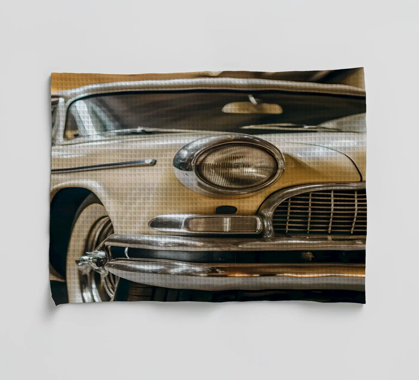 Creme Oldtimer Geschirrtuch von CAR EDITION