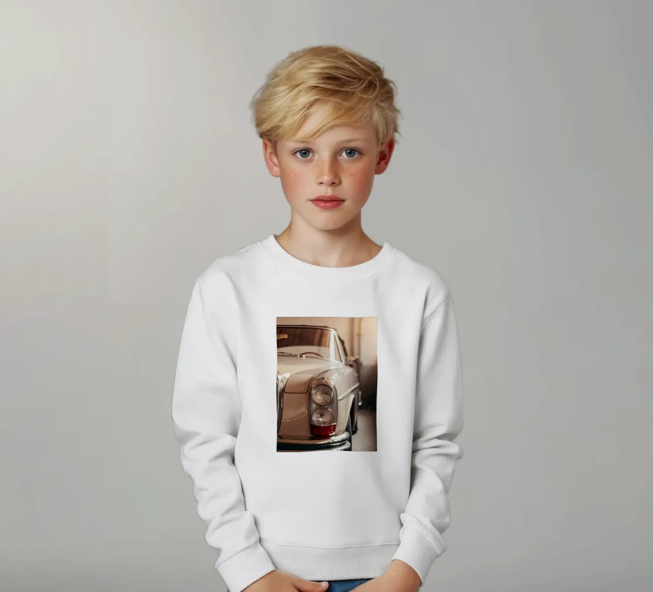 Crema Auto d'epoca felpa bambino da CAR EDITION