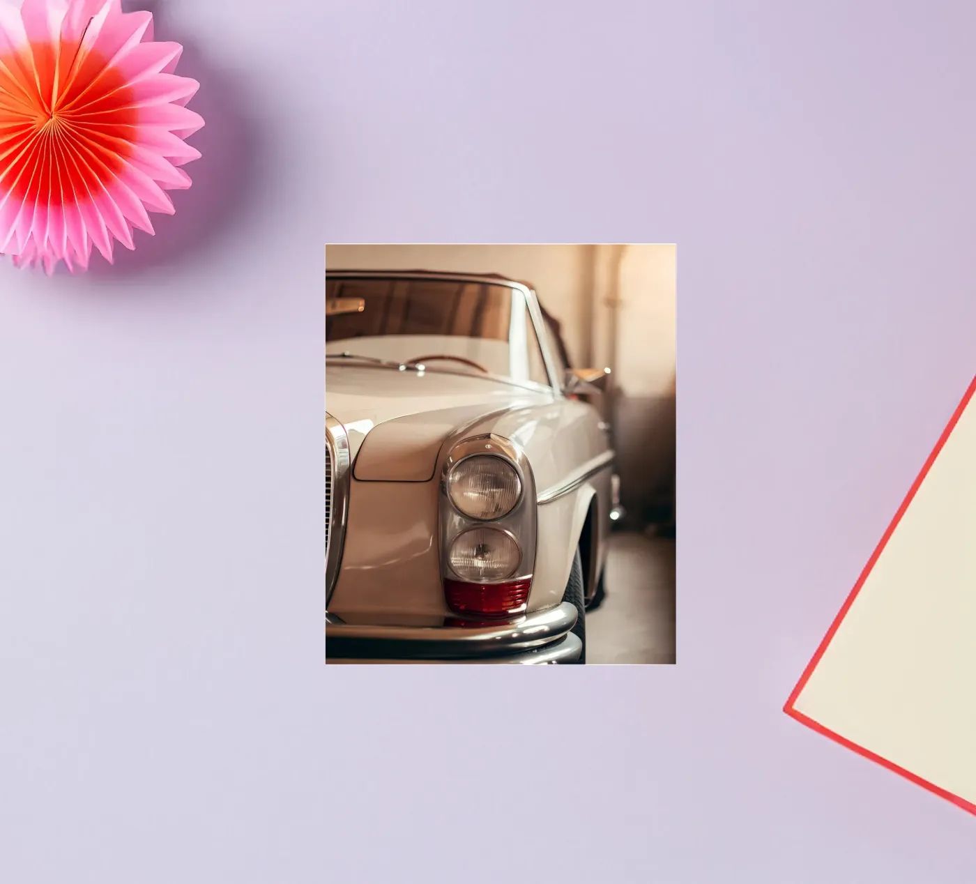 Creme Oldtimer Sticker von CAR EDITION