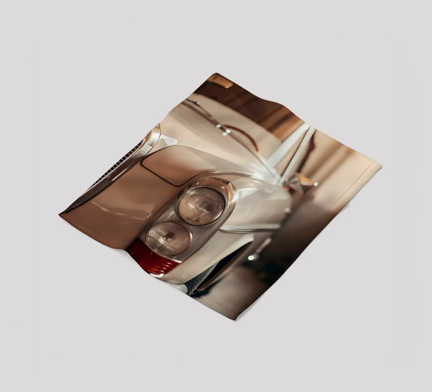 Creme Oldtimer Fleecedecke von CAR EDITION