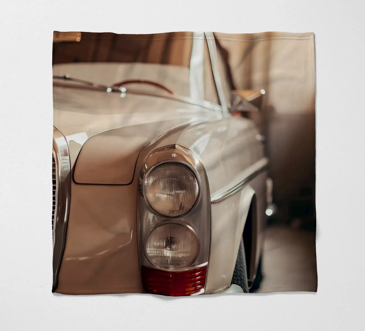 Voiture classique crème plaid polaire de CAR EDITION