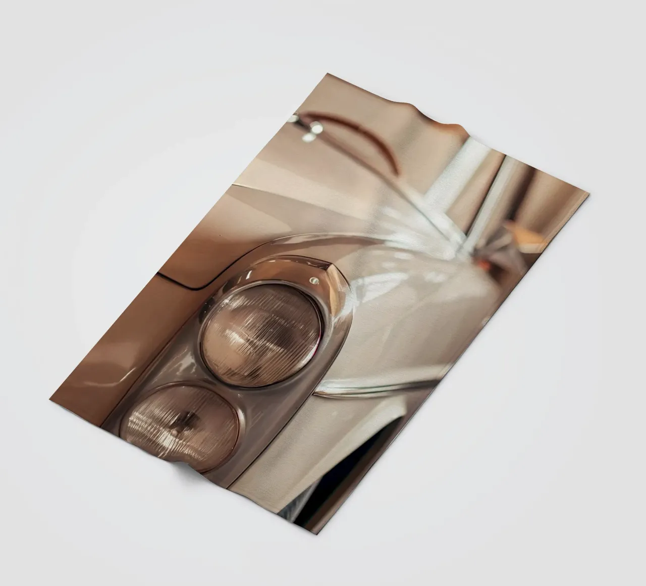 Creme Oldtimer Fleecedecke von CAR EDITION