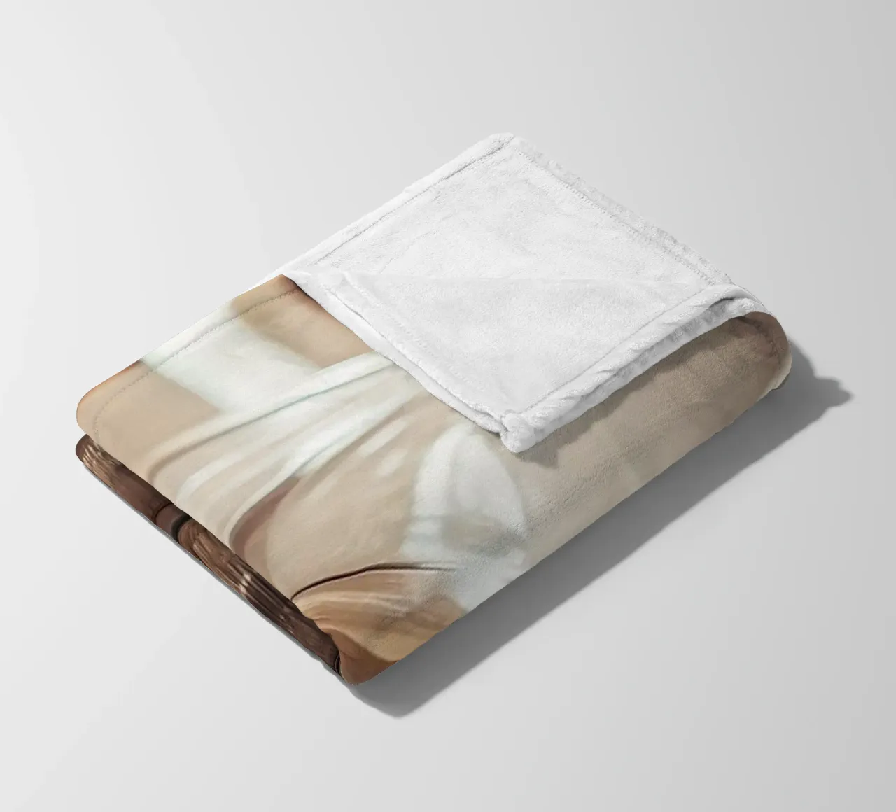 Creme Oldtimer Fleecedecke von CAR EDITION