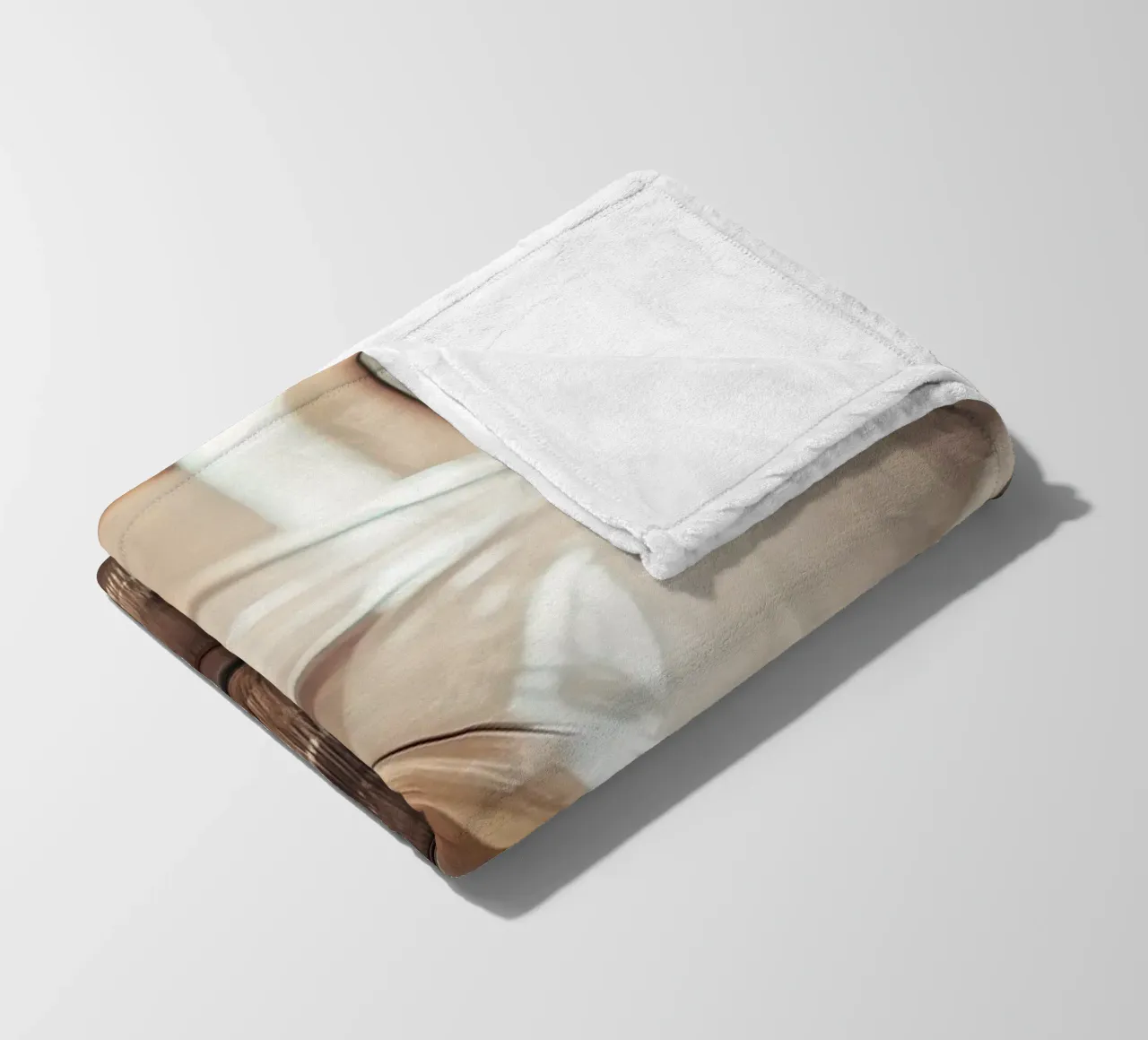 Creme Oldtimer Fleecedecke von CAR EDITION