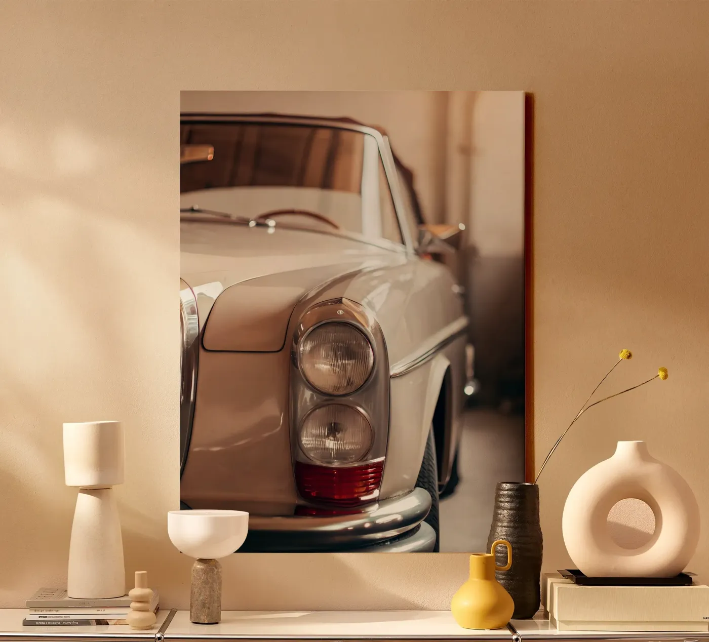 Creme Oldtimer Leinwand von CAR EDITION