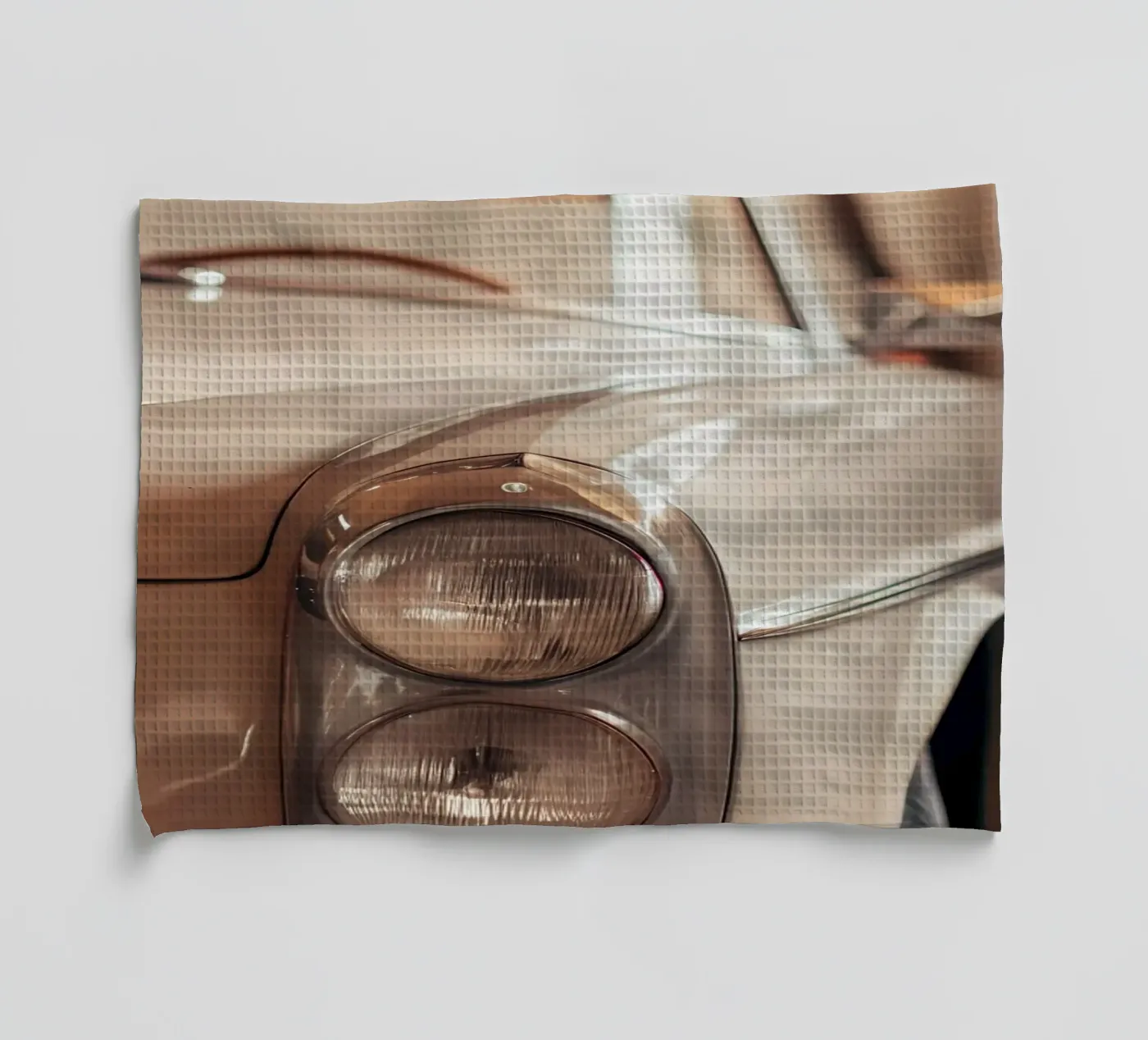 Creme Oldtimer Geschirrtuch von CAR EDITION