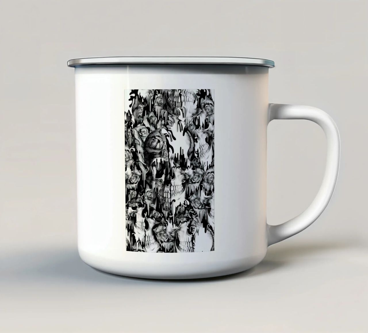 Gone in a Splash tazza in smalto da Kristy Patterson
