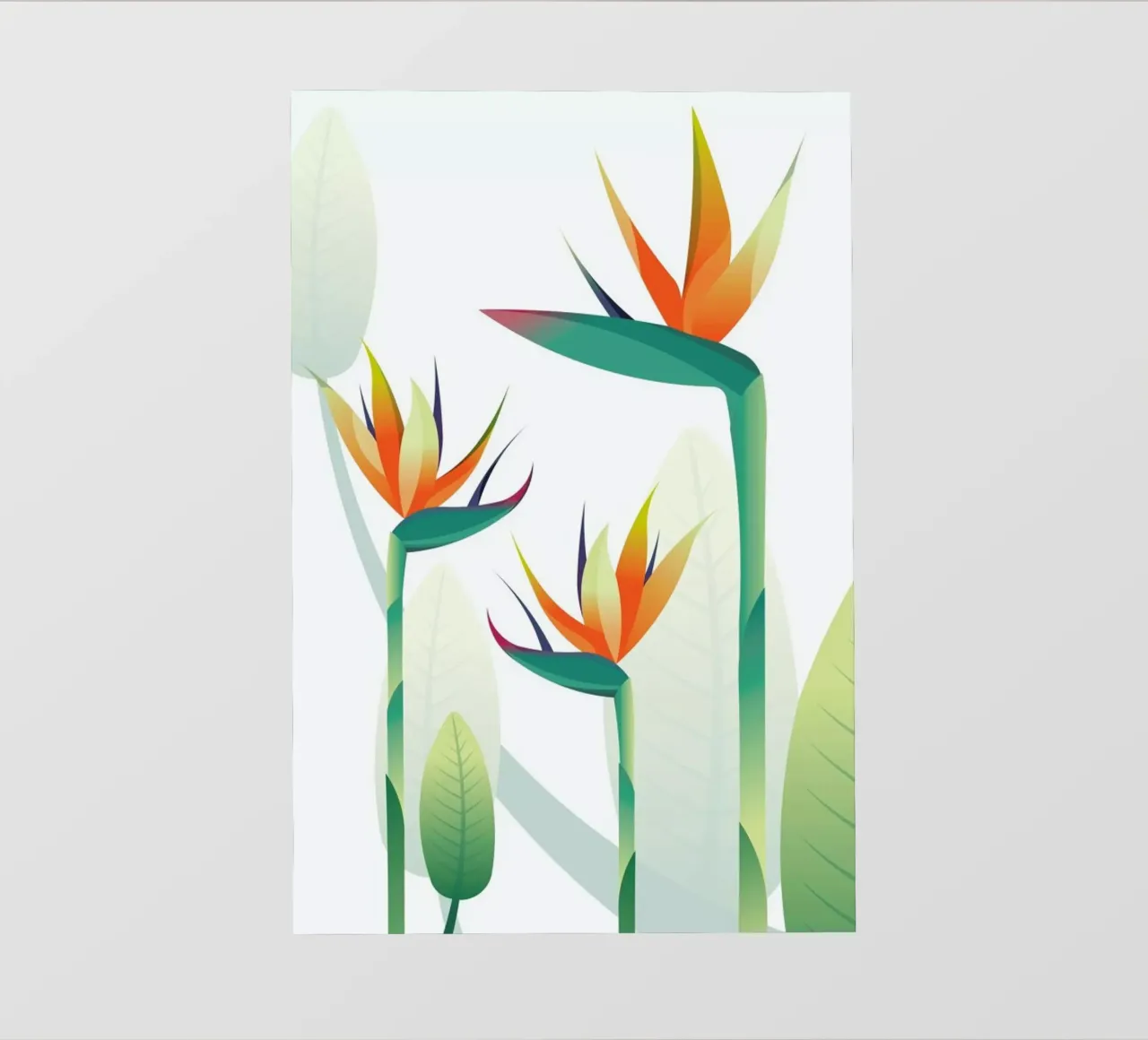 Strelitzia telo in pvc da Sabrina Ziegenhorn