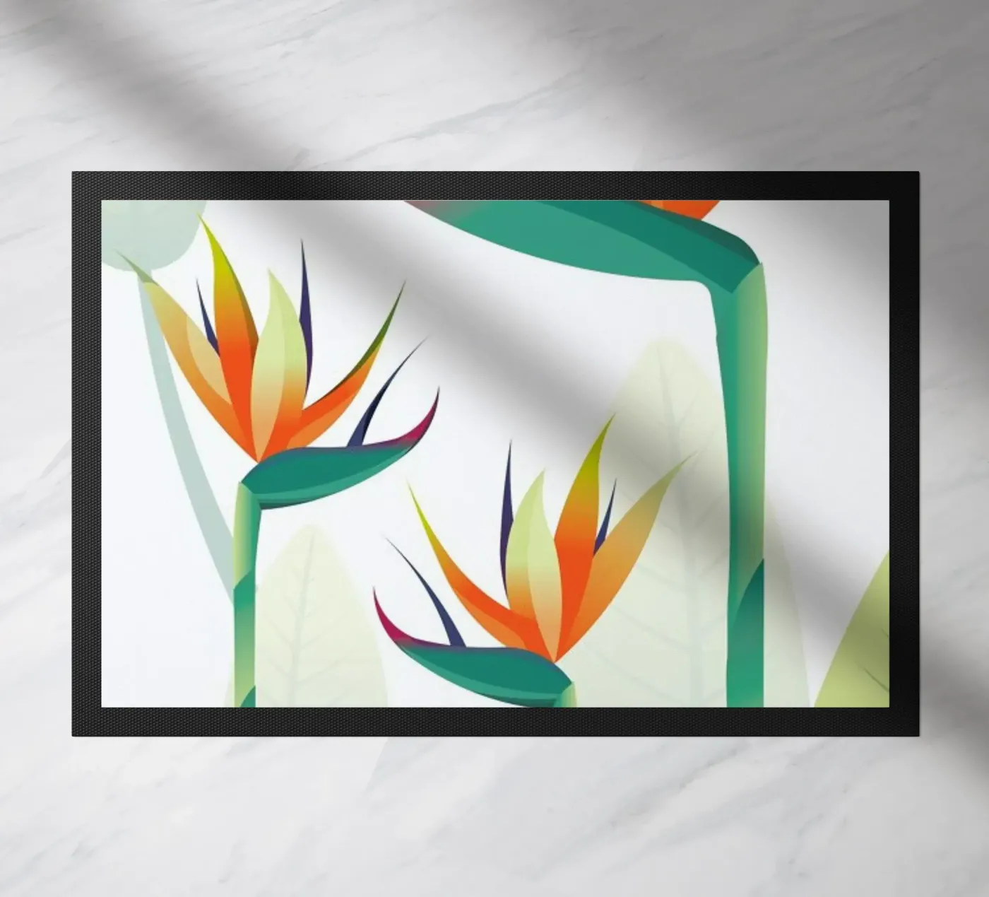 Strelitzia doormat by Sabrina Ziegenhorn